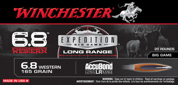 Winchester 6.8 Western, 160 Gr, AccuBond LR, 2970 fps