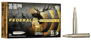 Federal Premium Vital-Shok 30-06 SPR, Trophy Bonded Tip, 165 Grains, 2800 fps