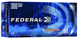 Federal Power-Shok 300 SAV, SP, 150 Grains, 2630 fps