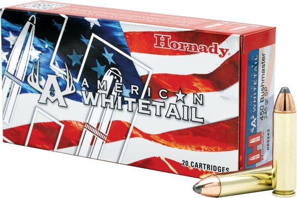 Hornady American Whitetail 450 Bushmaster, 245 Gr, INTERLOCK