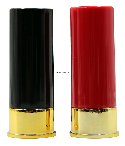CampCo Shotgun Shell Shot Glasses, (1) black and (1) red