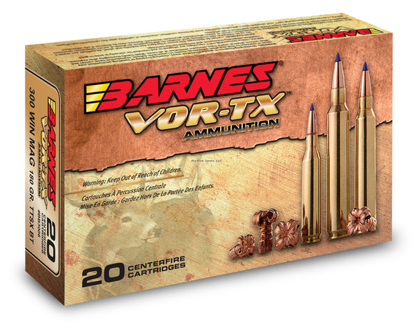 Barnes VOR-TX 300 WSM, TTSX BT, 165 Grains, 3130 fps