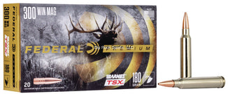Federal Premium Barnes TSX Rifle Ammo, 300 Win Mag, 180 Grain