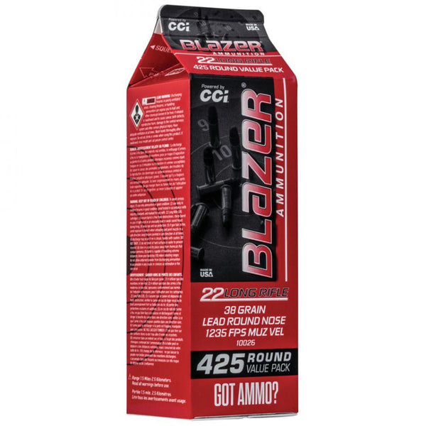 CCI Blazer 22 LR 38gr 425 round Pour Pack