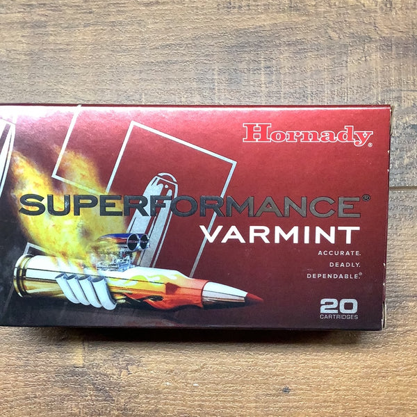 Hornady Superformance Varmint Rifle Ammo 243 WIN, V-MAX, 58 Gr