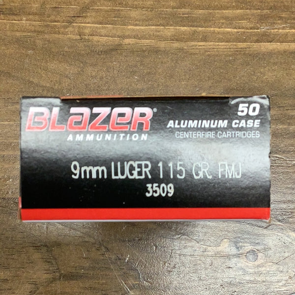 Blazer 9mm 115gr FMJ Aluminum Case