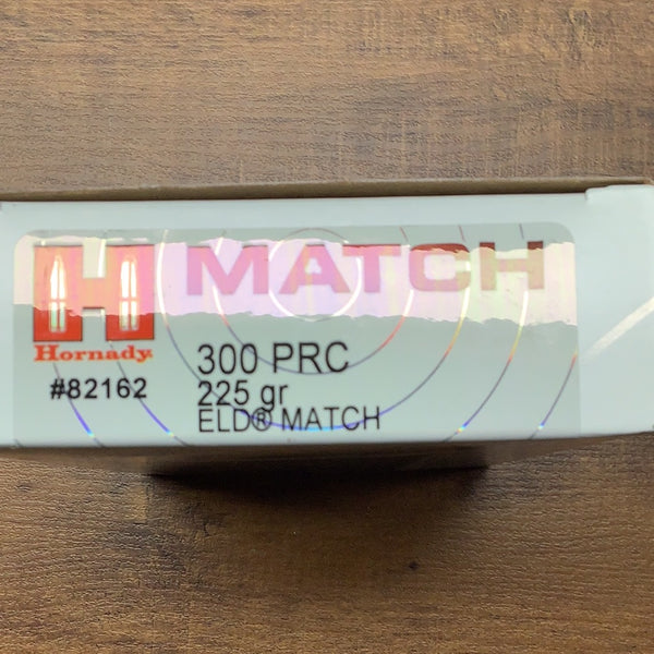 Hornady Match Rifle Ammo 300 PRC, 225 Gr, ELD MATCH, 20 Rnd