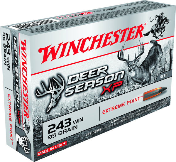 WinchesteR Deer Season XP .243 , Extreme Point Polymer Tip, 95 Grains, 3100 fps