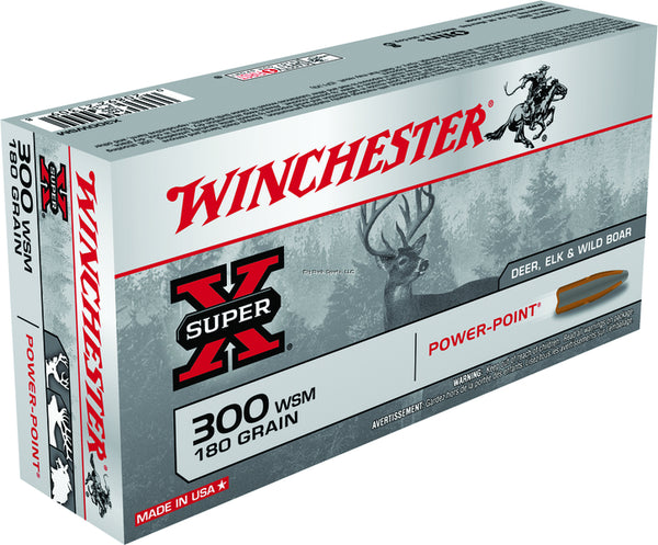 Winchester Super-X 300 WSM, Power-Point, 180 Grains, 2970 fps