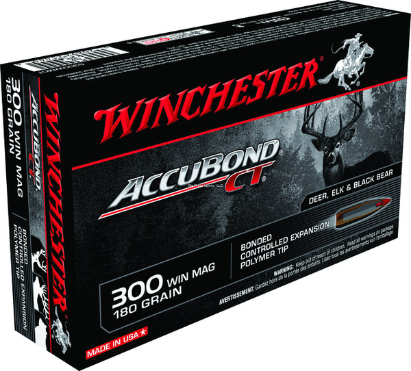 Winchester Supreme 300 WIN, AccuBond-CT, 180 Grains, 2950 fps