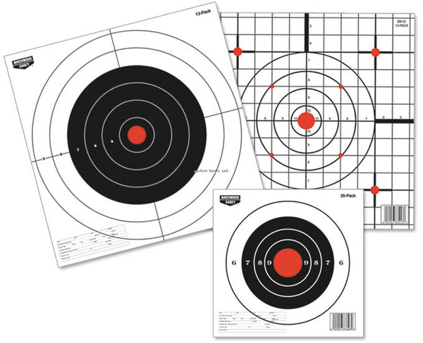Birchwood Casey Eze-Scorer Sight In 12" Paper Target 13/Pk