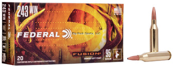 Federal Fusion .243 WIN, 95 Grains, 2980 fps, 20, Boxed