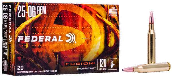 Federal Fusion 25-06 REM, 120 Grains, 2980 fps