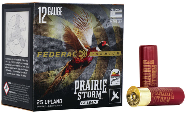 Federal Prairie Storm Upland 12 GA, 3" Max, 1-5/8 oz, #5 FS Lead, 25 Rnd