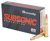 Hornady Subsonic Rifle Ammo 30-30 Win, 175 Gr, SUB-X, 20 Rnd