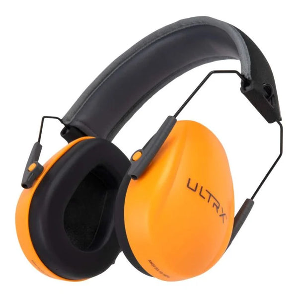 ULTRX Slim Profile Youth Passive Earmuff, Orange - 4172