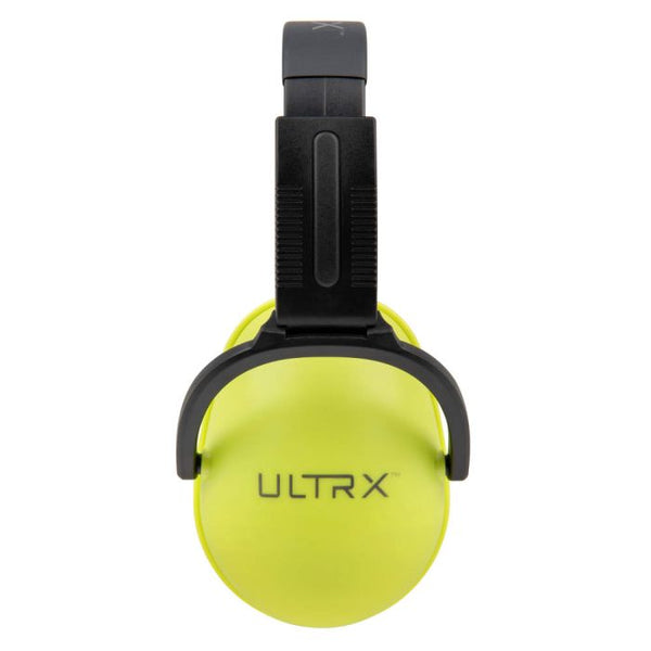 ULTRX Sound Blocker Youth Ear and Eye Protection Combo, Lime - 4176