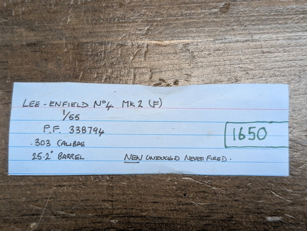 Lee-Enfield No4 MK2 (New-never fired)(consignment)