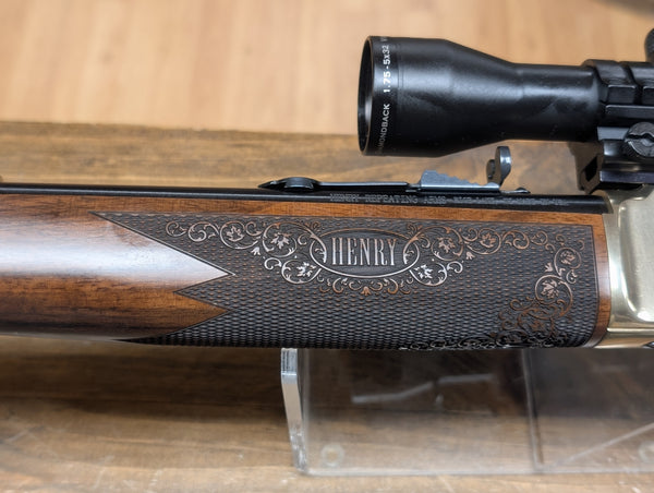 Henry 30-30Win, Brass Receiver and Vortex Diamondback 1.75-5x32 scope (New/Used)