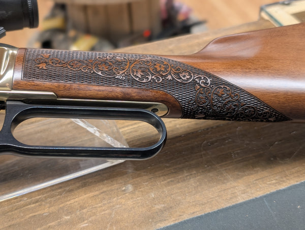 Henry 30-30Win, Brass Receiver and Vortex Diamondback 1.75-5x32 scope (New/Used)