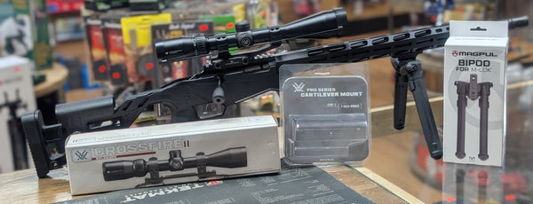 Ruger Precision 22lr, Vortex Crossfire 4-12x44 Package Deal