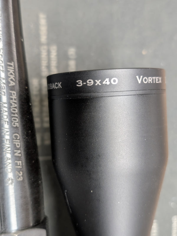 Tikka T3x Lite .270 WSM w/Vortex 3-9x40 Scope - Never fired - Selling as used