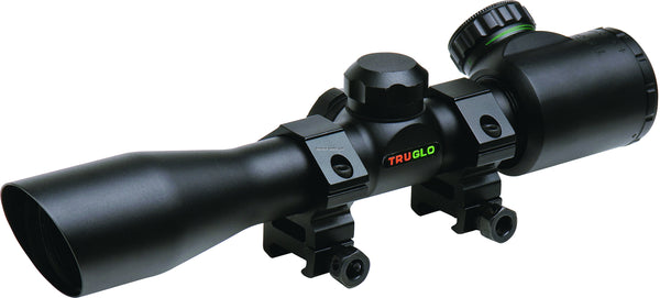 TRUGLO Crossbow Scope, 4x32mm, Black w/Weaver-Style Rings