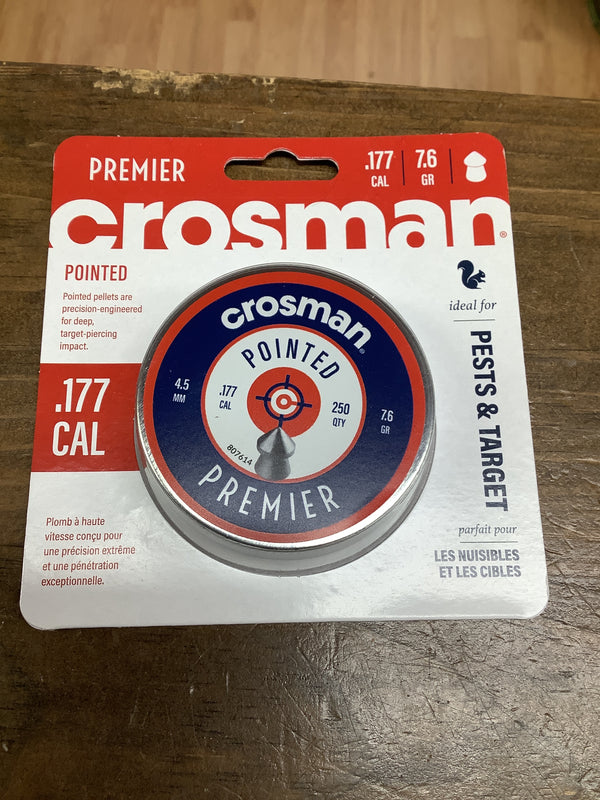 Crosman .177 pellet pointed 250 count
