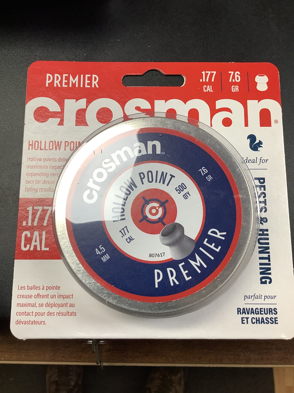Crosman .177 pellet hollow point 500 count