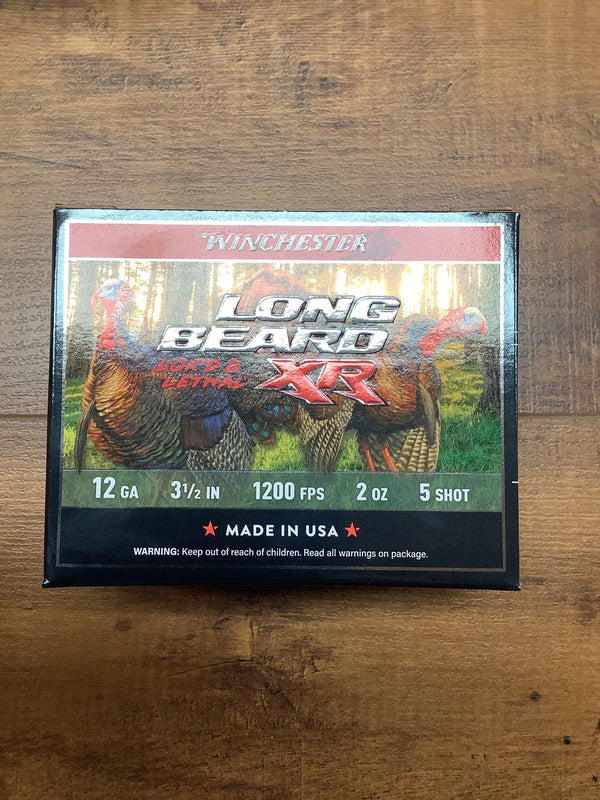 Winchester Long Beard XR 12 Ga, 3.5", #5  Turkey Shotshells