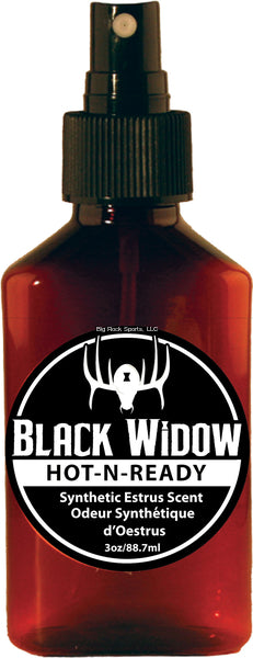 Black Widow Deer Lures Synthetic, Hot-N-Ready 3oz., Doe Estrus