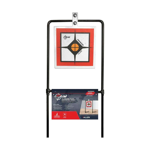Allen HARDROCK AR500 7 INCH SQUARE PLATE WITH STAND