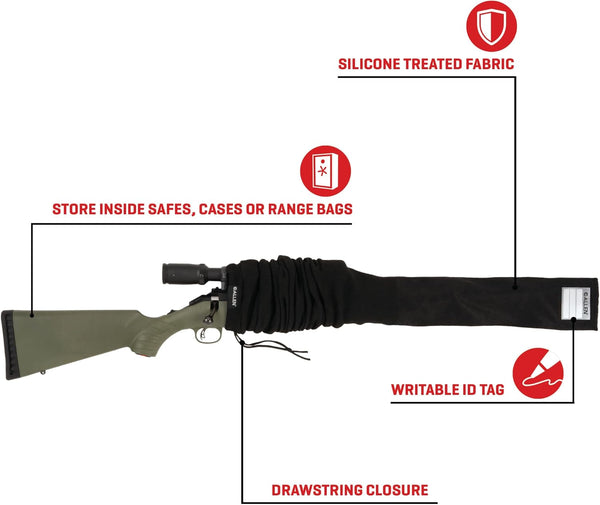 Allen Company 52" Gun Sock with Writeable ID Label, 52" Rifles with Scopes & Shotguns