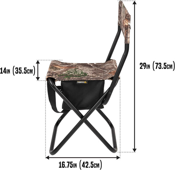 Allen Folding SEAT W/Back, Realtree Edge
