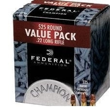 FEDERAL .22 LR H V 36GR. COPPER PLATED HP 525 pack