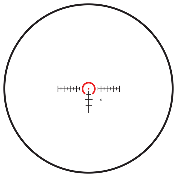 Burris Optics, RT-6, 1-6x24mm, SFP Ballistic Circle Dot Reticle, 30mm Maintube, PEPR Mount, FastFire III