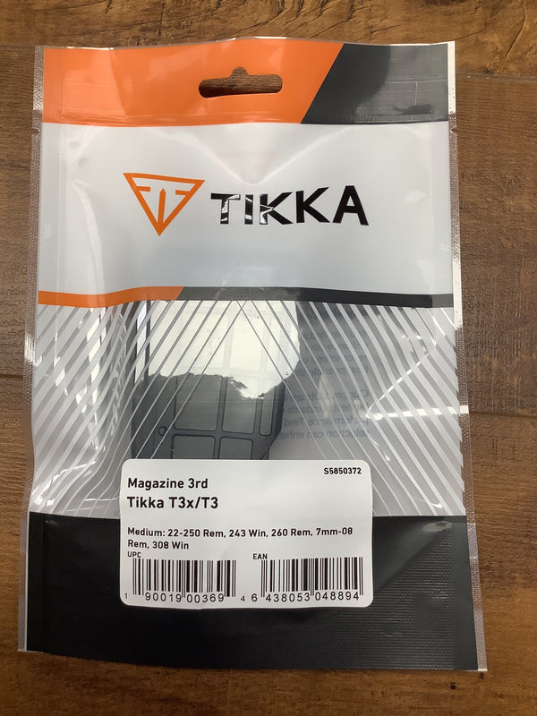 Tikka T3x / T3, 3 round magazine