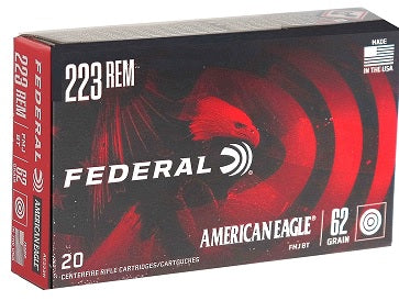 FEDERAL A.E. .223 REM. 62 gr. FMJ BRASS CASE