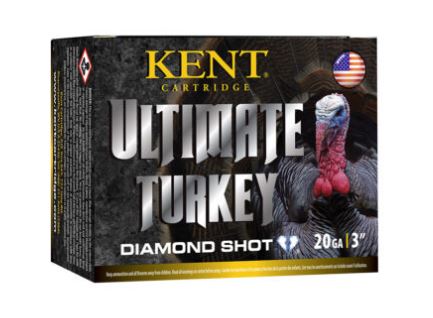 KENT ULTIMATE DIAMOND SHOT TURKEY 20GA, 3″, #4, 1 1/4 OZ, 1300 F