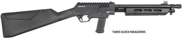 DERYA DYPA-16 9MM 12″ PUMP Action Synthetic