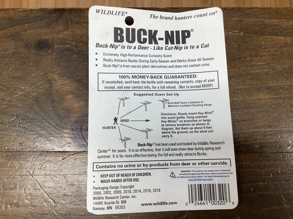 Buck-Nip (Non-Urine Attractor) - Wildlife Research Centre