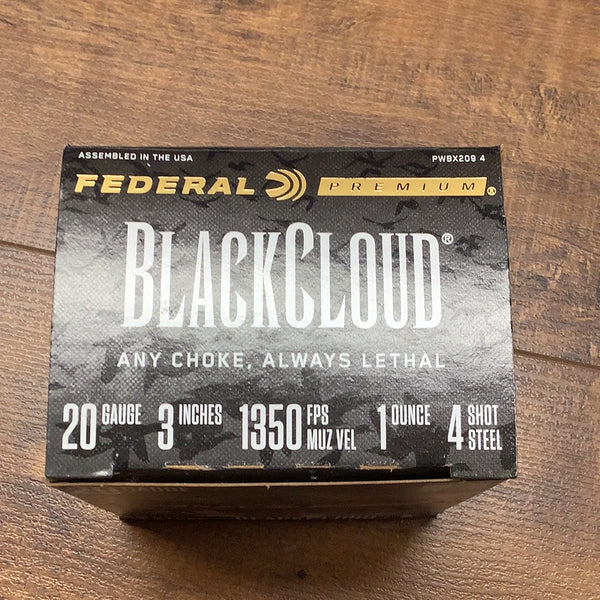 FEDERAL BLACKCLOUD 20GA 3” 1OZ #4