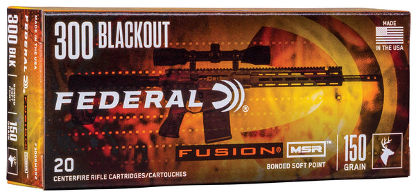 FEDERAL FUSUION 300 BLACKOUT 150 GR FUSION MSR
