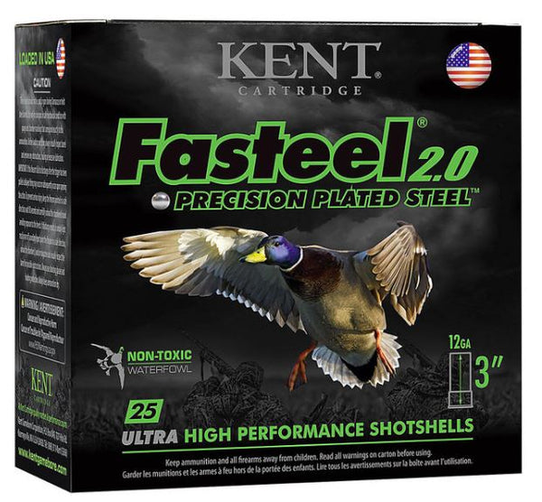 KENT FASTEEL 2.0 PRECISION PLATED STEEL 12GA 3" 1-3/8oz #2