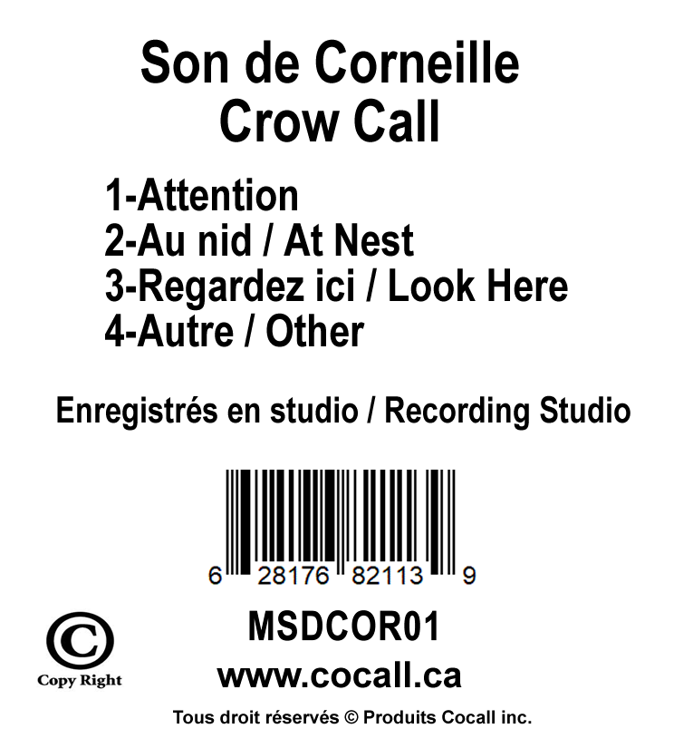 Cocall Crow call sound card – Hunters Headquarters Canada
