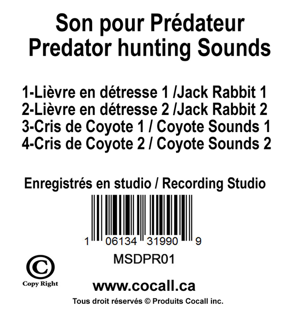 Cocall Predator hunting sound card