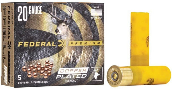 FEDeral PREMium 20 ga. 3” 2B 18 PEL. BUCK SHOT