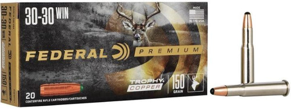 Federal Premium 30-30 WIN. 150 GR TROPHY COPPER