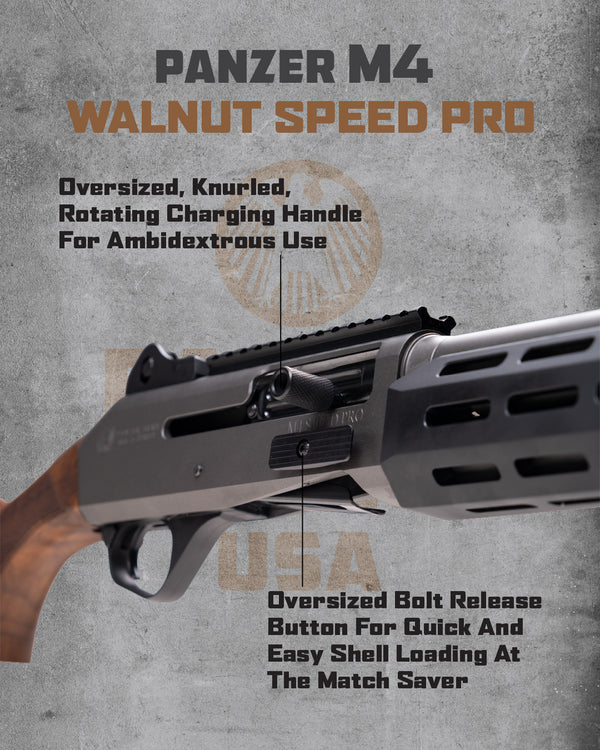 EGE PANZER ARMS M4 SPEED PRO 12 GA SEMI AUTO 18.6″ WOOD