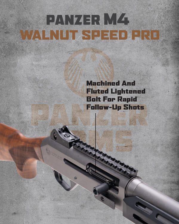 EGE PANZER ARMS M4 SPEED PRO 12 GA SEMI AUTO 18.6″ WOOD